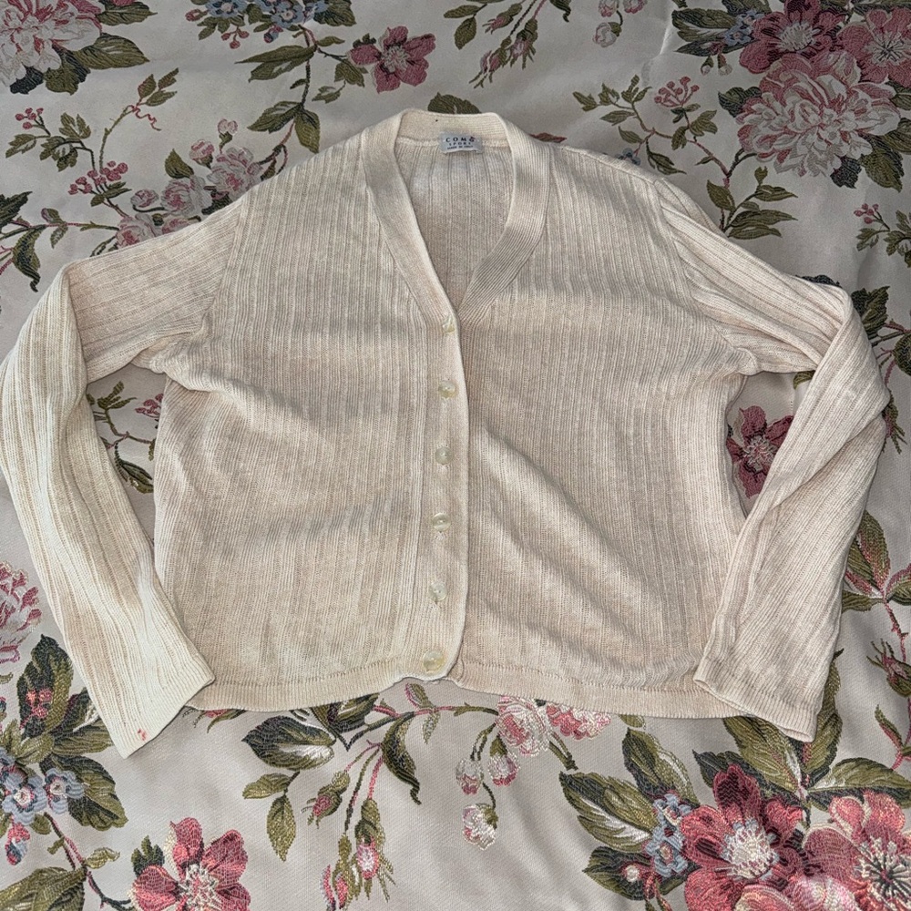 Como Sport by Cobra. Cotton Silk Cardigan small